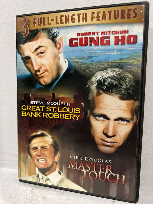 Gung Ho (1943) & Great St. Louis Bank Robbery (1959) & Master Touch (1972)