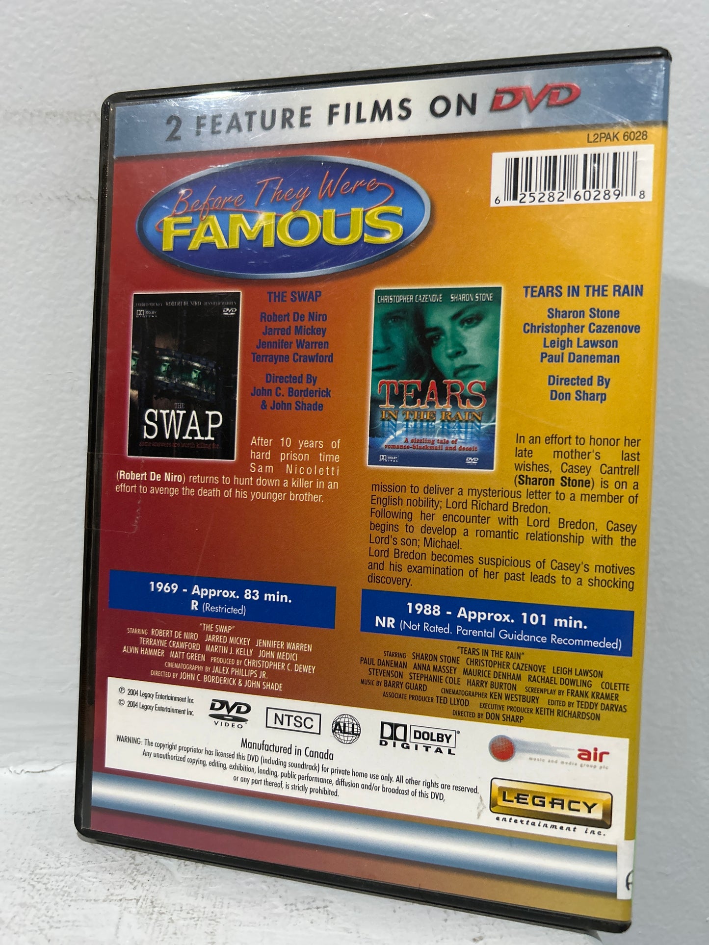 Tears in the Rain (1988) & The Swap (1969)