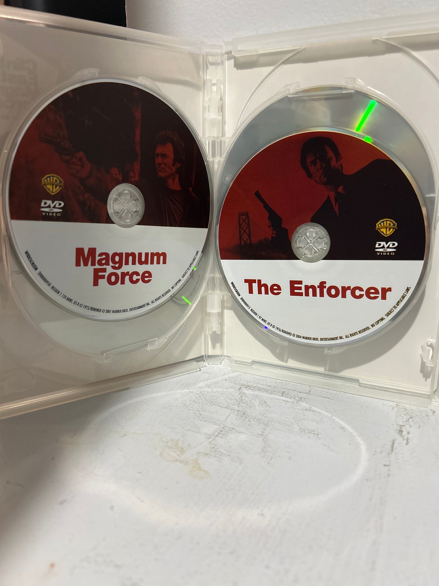 Dirty Harry (1971) - Magnum Force (1973) - The Enforcer (1976) - Sudden Impact (1983)