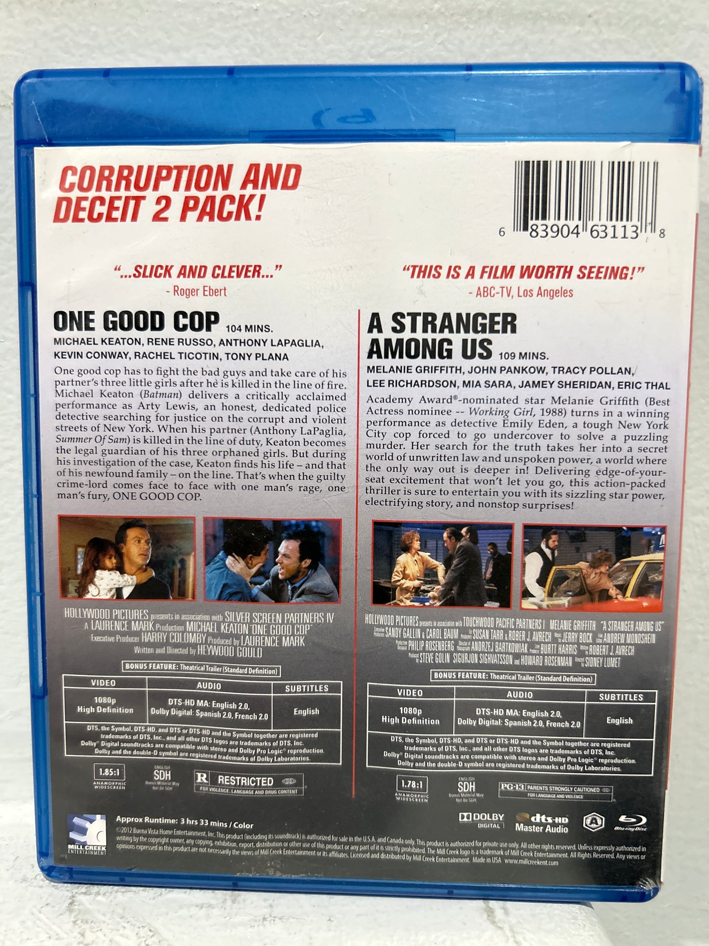 One Good Cop (1991) & A Stranger Among Us (1992)