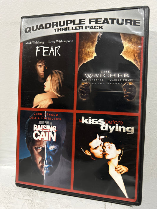 Fear (1996) & The Watcher (2000) & Raising Cain (1992) & A Kiss Before Dying (1991)