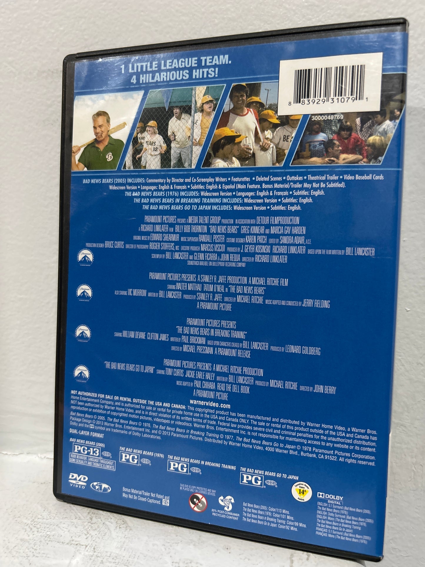 Bad News Bears - 4 Film Favourites
