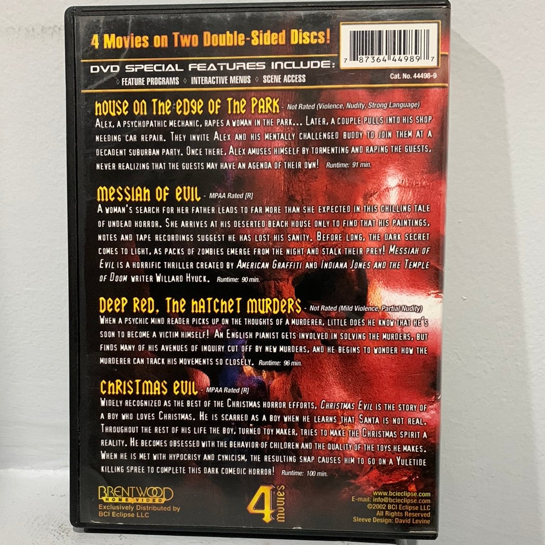 Roots of Evil: House At The Edge Of The Park (1980) & Messiah Of Evil (1973) & Deep Red The Hacket Murders (1975) & Christmas Evil (1980)