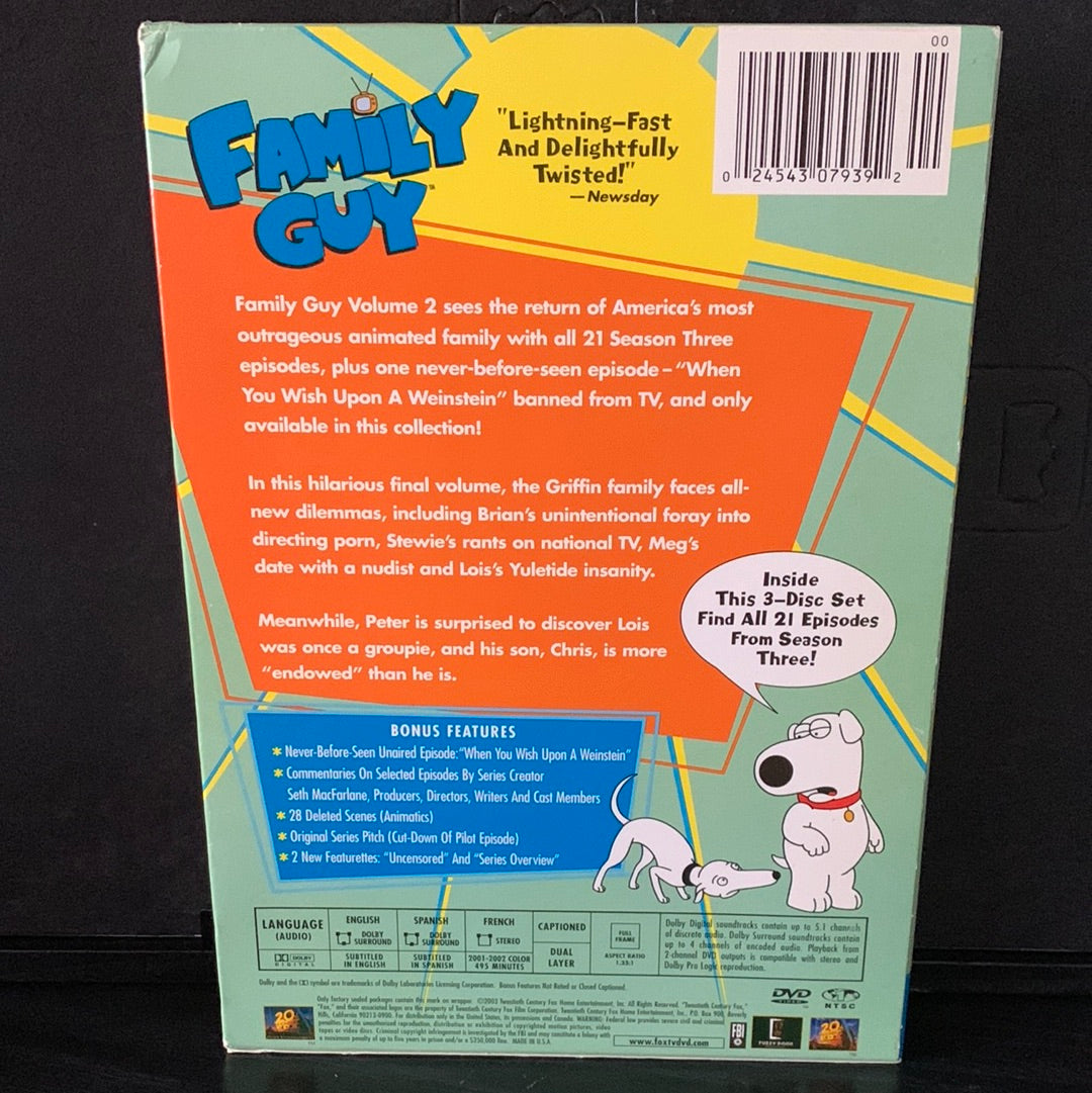Family Guy: TV Series (1999 - ) - The Complete Volume Two (Season 3)