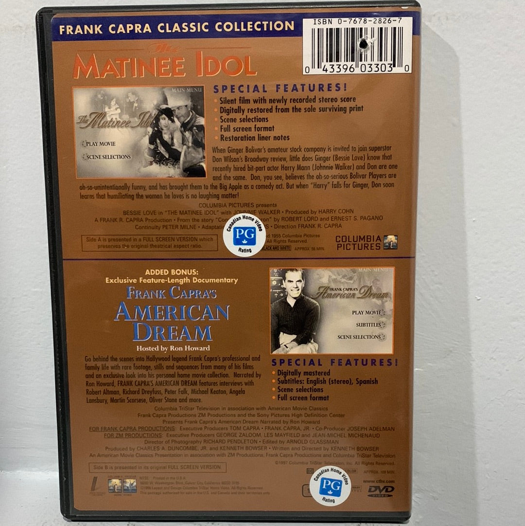 Matinee Idol, The (1928) & Frank Capra's American Dream (1997)