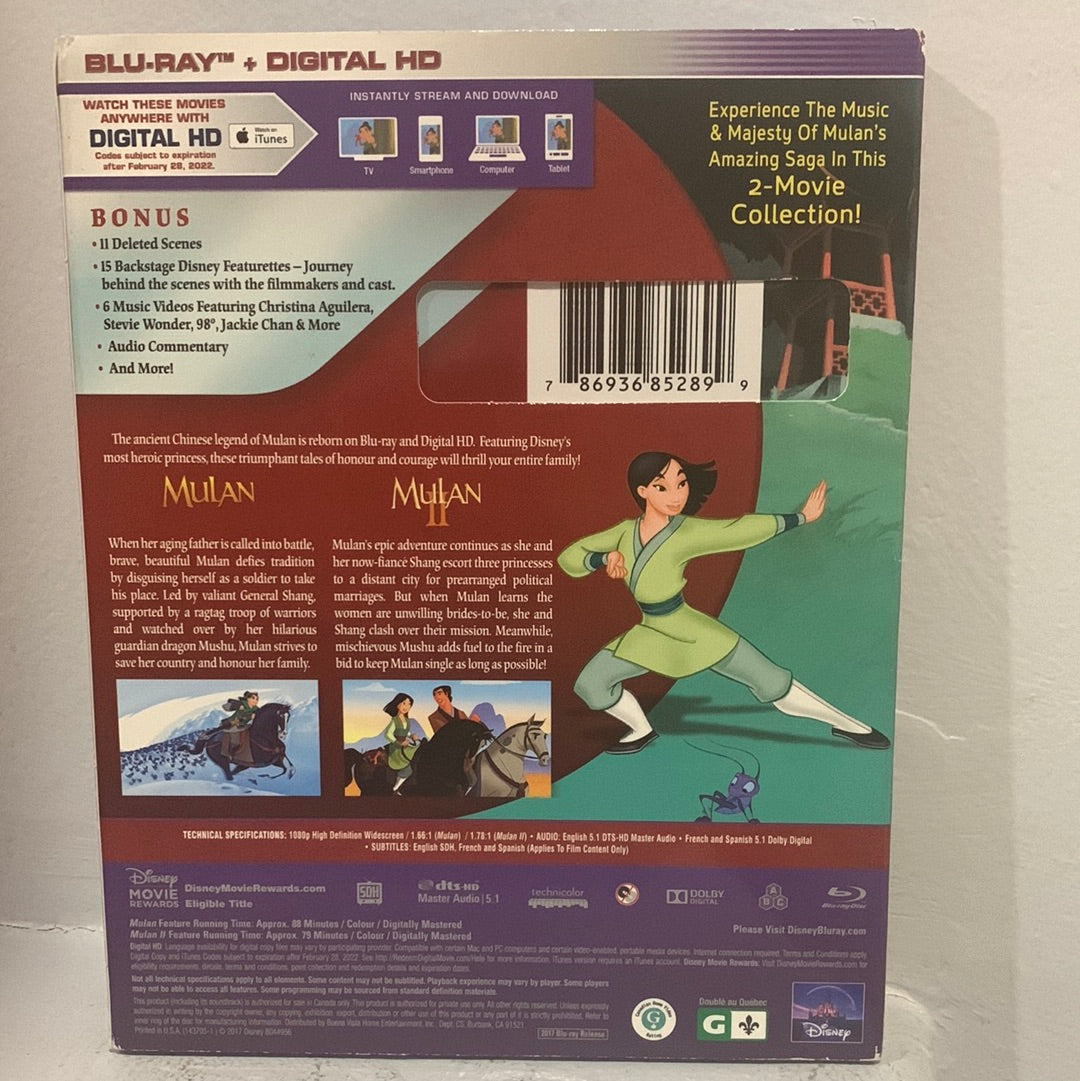 Mulan (1998) & Mulan II (2004)