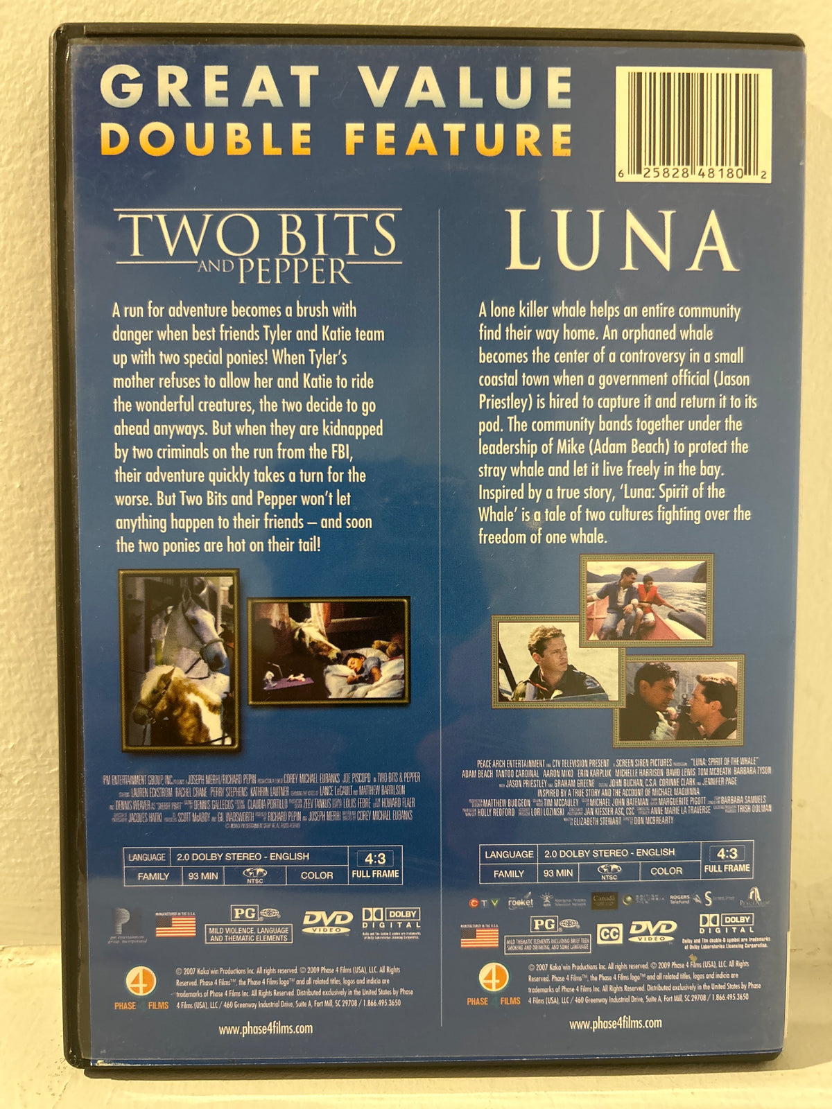 Two-Bits & Pepper (1995) & Luna: Spirit of the Whale (2007)
