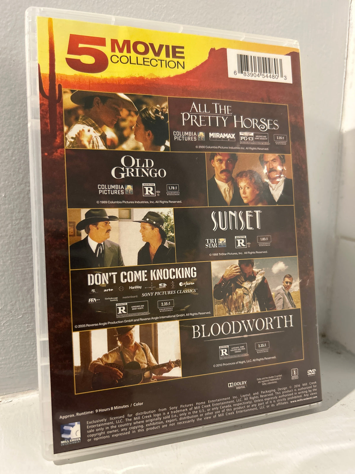 All the Pretty Horses (2000)&Old Gringo (1989)&Sunset (1988)&Don't Come Knocking (2005)&Bloodworth (2010)