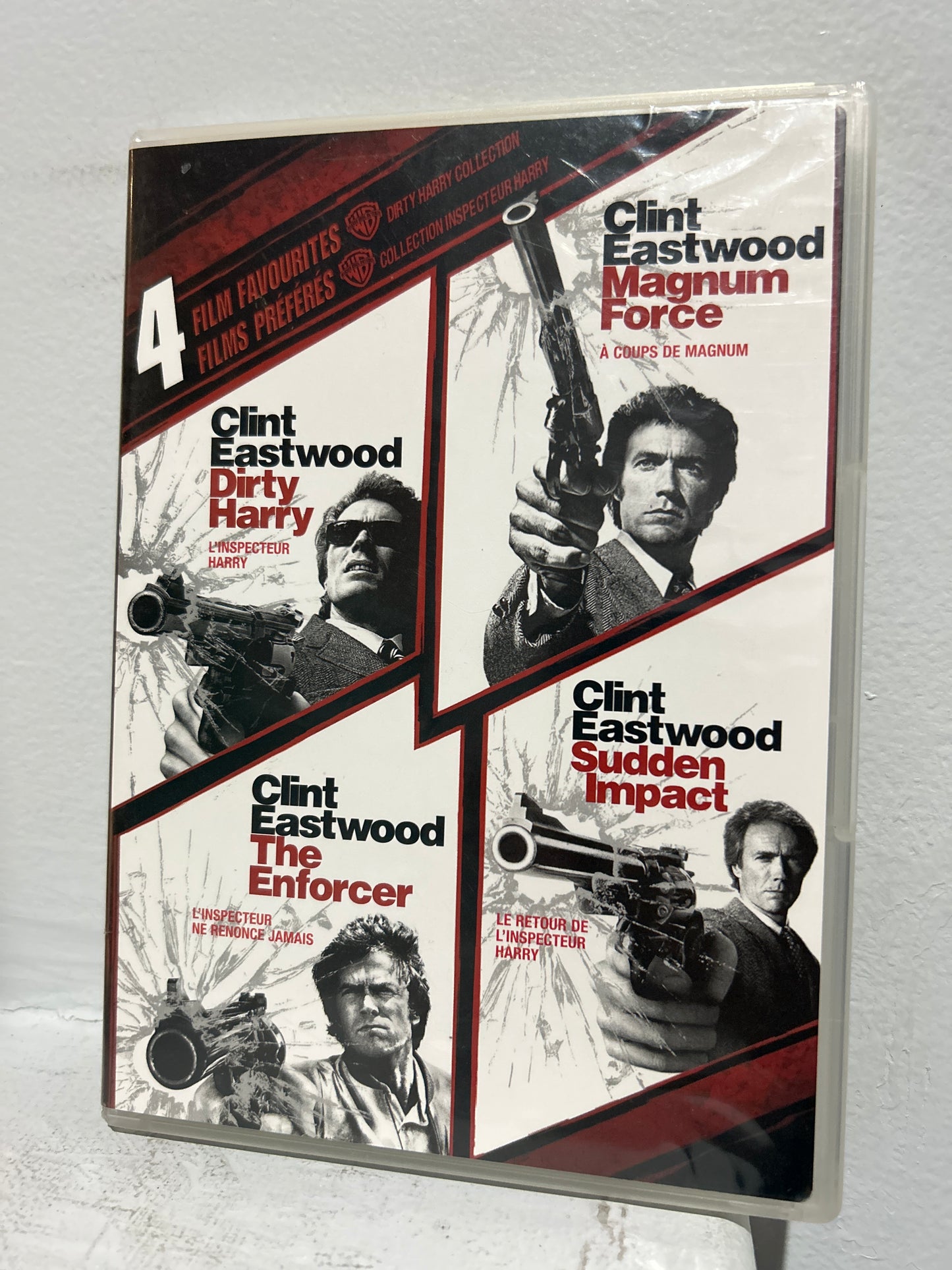 Dirty Harry (1971) - Magnum Force (1973) - The Enforcer (1976) - Sudden Impact (1983)