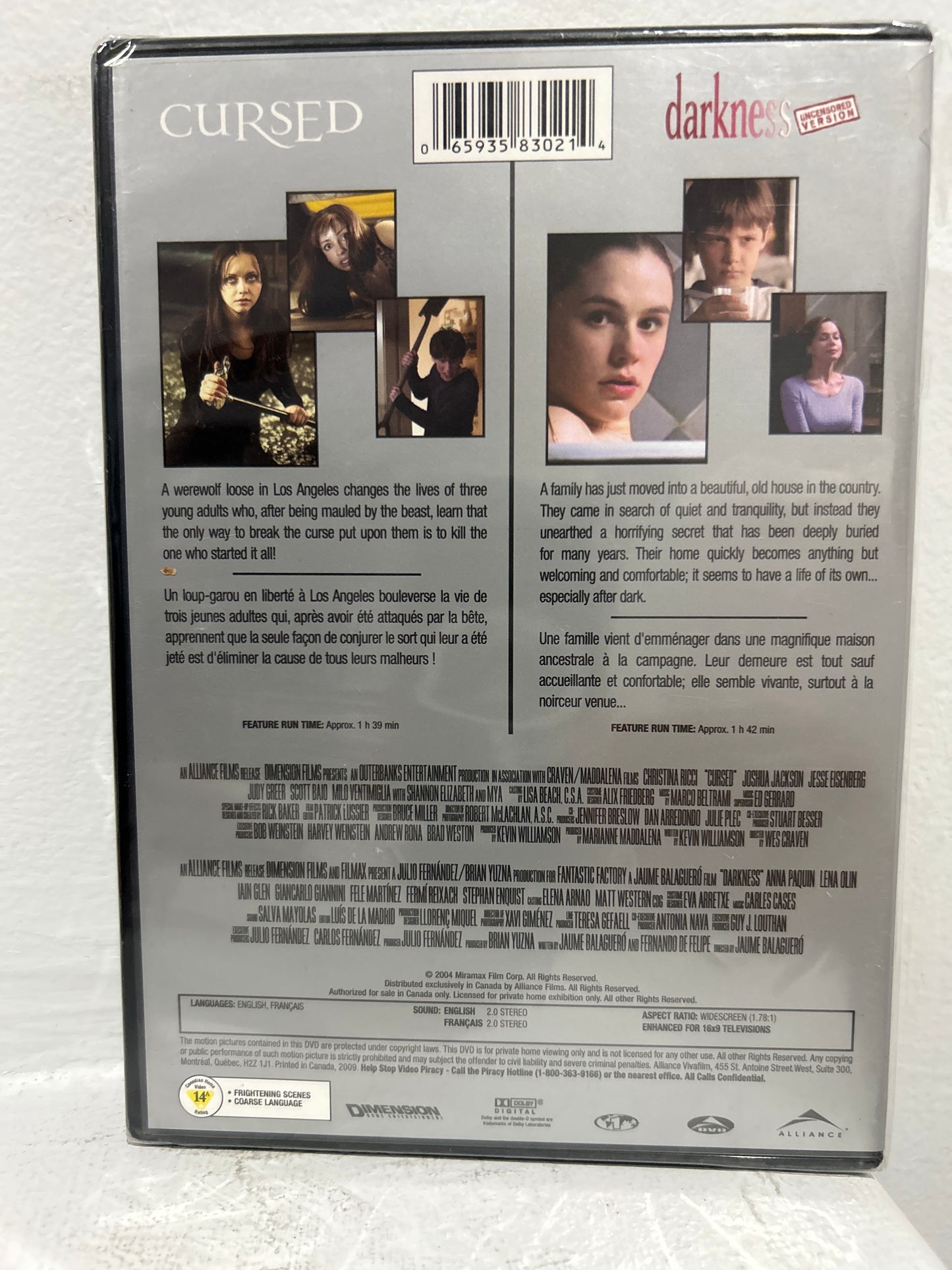 Cursed (2005) & Darkness (2002)