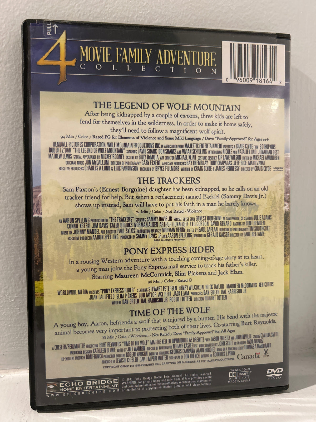 FAMILY COLLECTION - The Legend of Wolf Mountain (1992) ( Plus: 3 Movies)