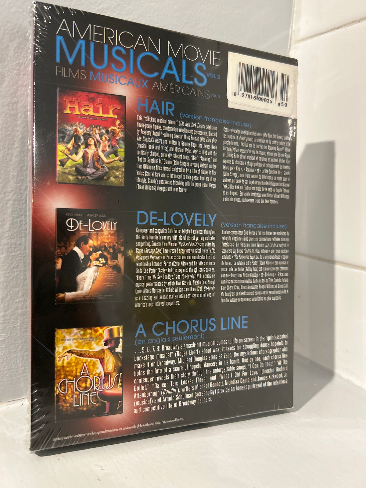 American Movie Musicals: [Hair (1979) / De-Lovely (2004) / A Chorus Line (1985)]