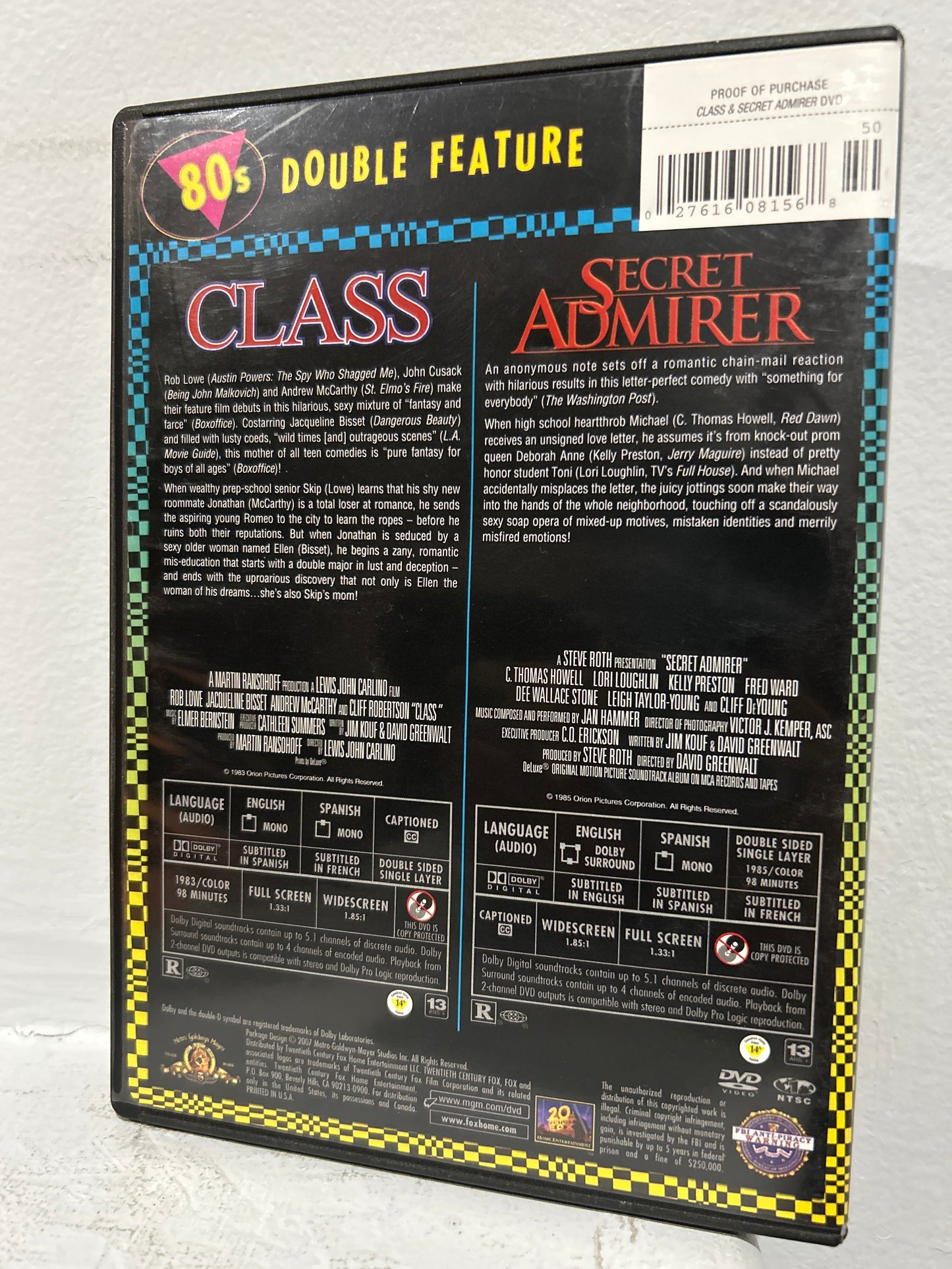 Class (1983) & Secret Admirer (1985)