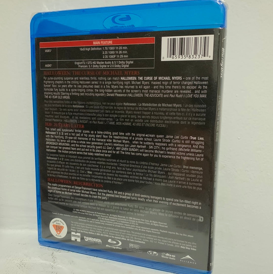 Halloween: The Curse of Michael Myers (1996) & Halloween H20: 20 Years Later (1998) & Halloween: Resurrection (2002)