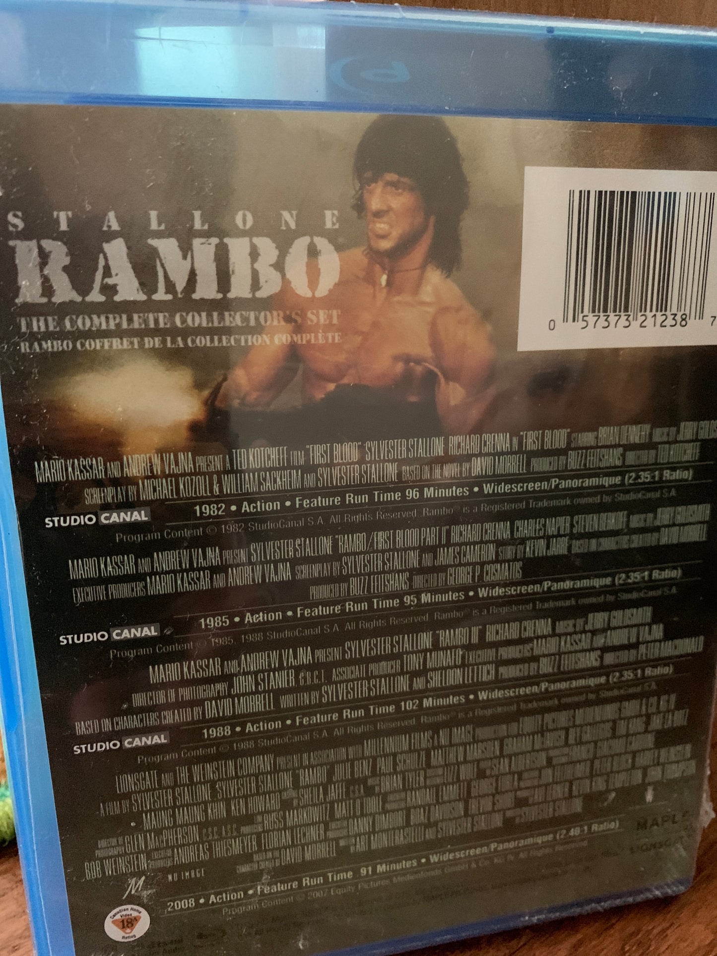 FIRST BLOOD (1982) & RAMBO: FIRST BLOOD PART II (1985) & RAMBO III (1988) & RAMBO (2008)