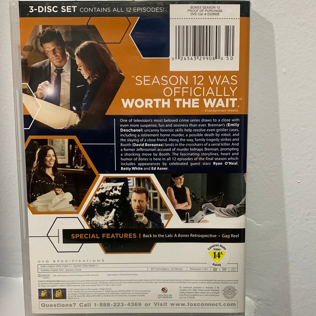 Bones: TV Series (2005-2017): The Complete Final (Twelve) Season