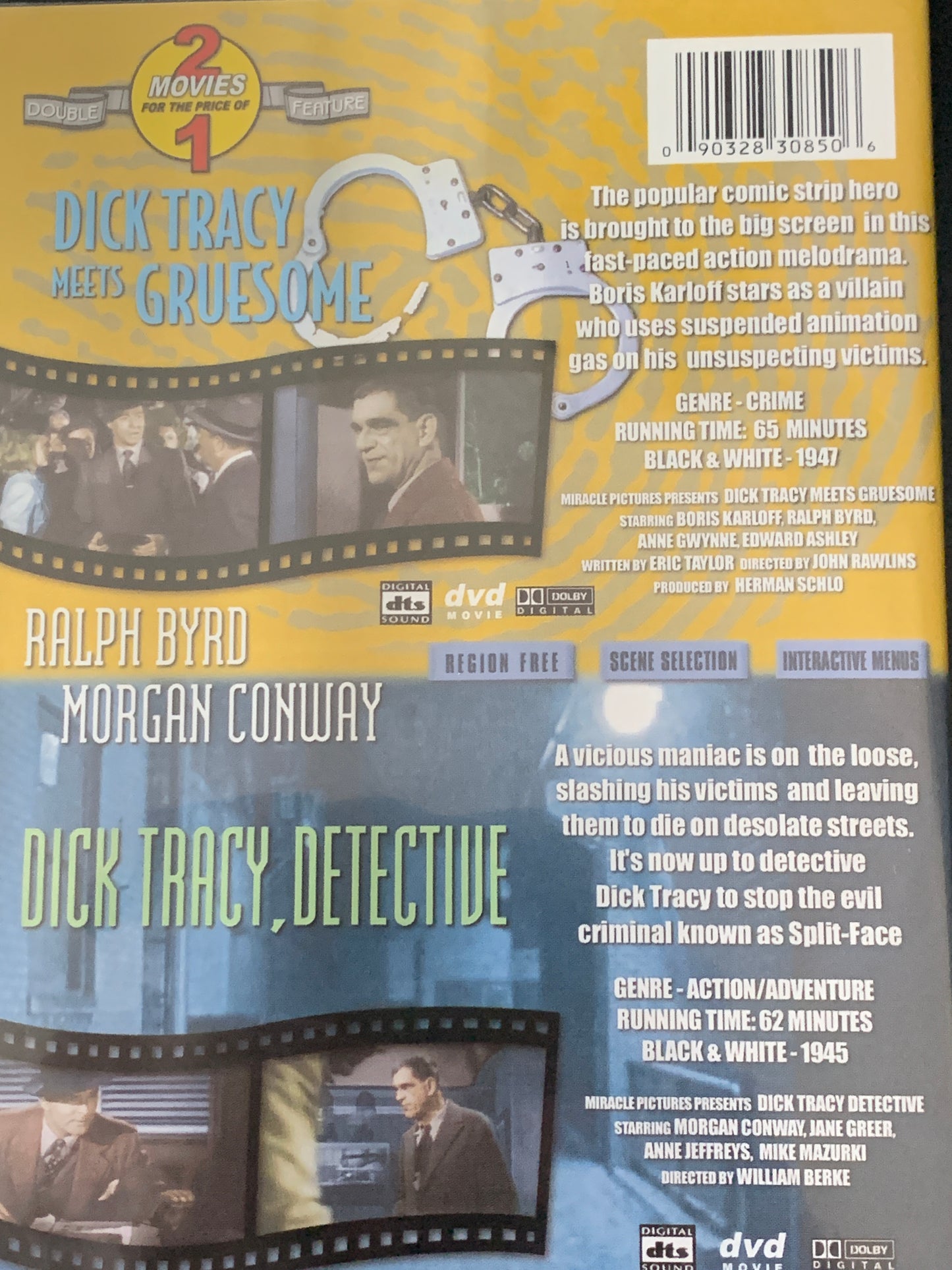 Dick Tracy Meets Gruesome (1947) + Dick Tracy (1945)